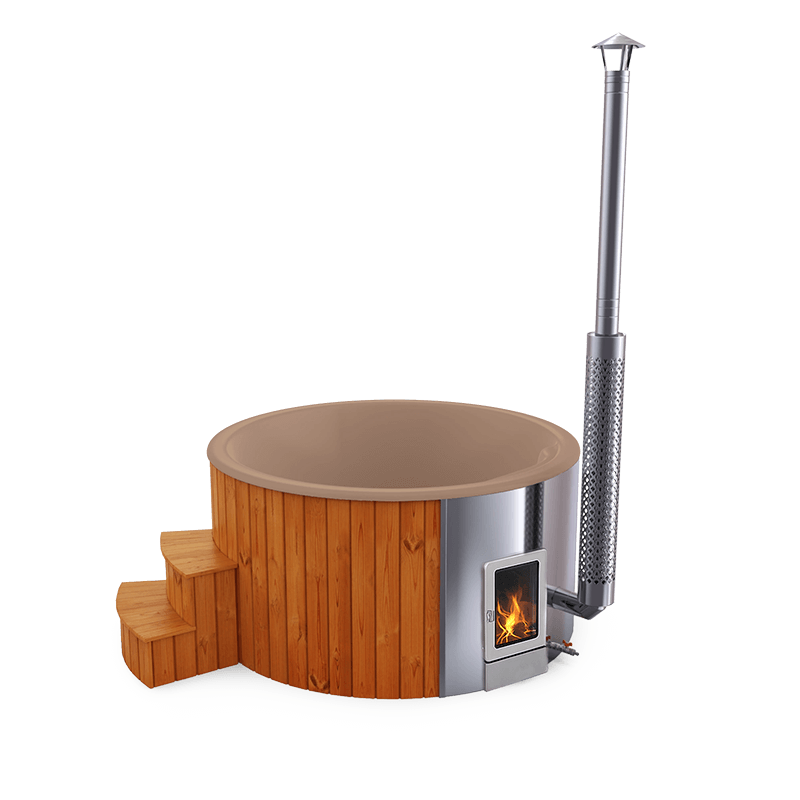 4-5 személyes akril kör dézsa integrált PRO kazánnal