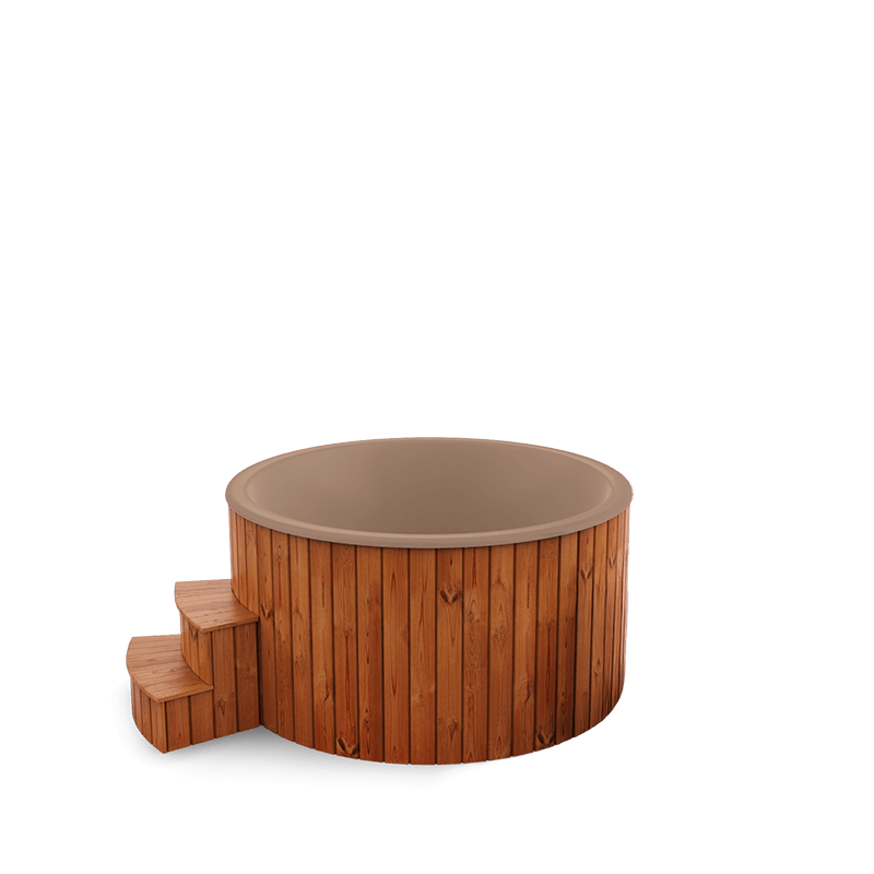 5-6 személyes akril kör dézsa elektromos kazánnal