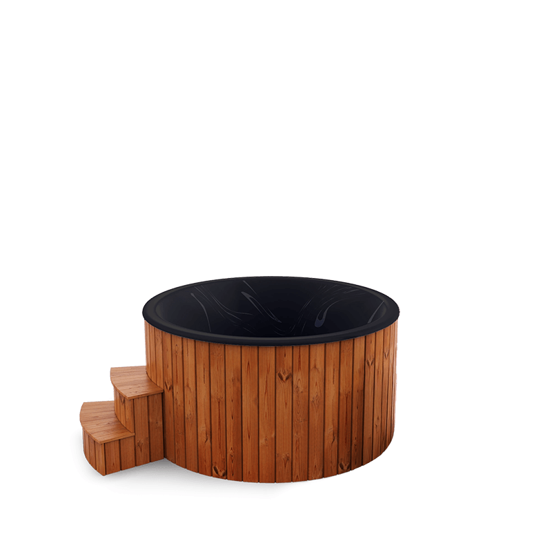 5-6 személyes akril kör dézsa elektromos kazánnal