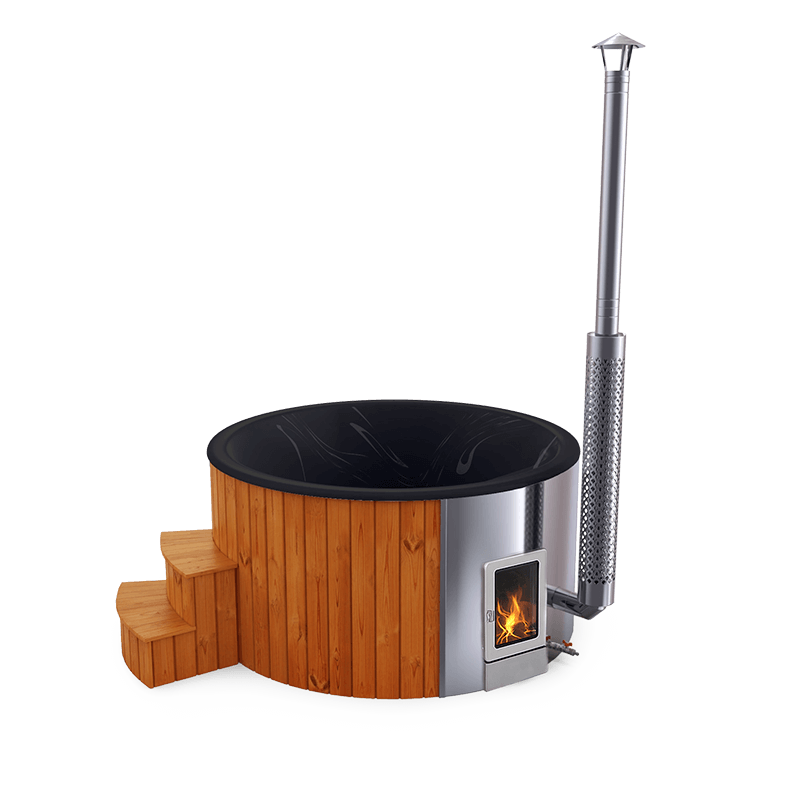 4-5 személyes akril kör dézsa integrált PRO kazánnal