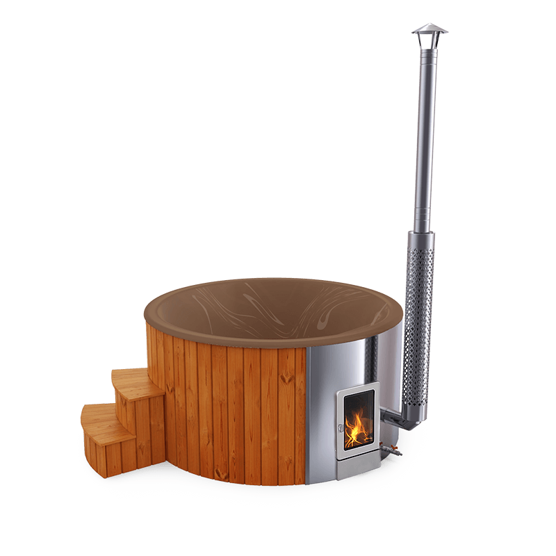 4-5 személyes akril kör dézsa integrált PRO kazánnal