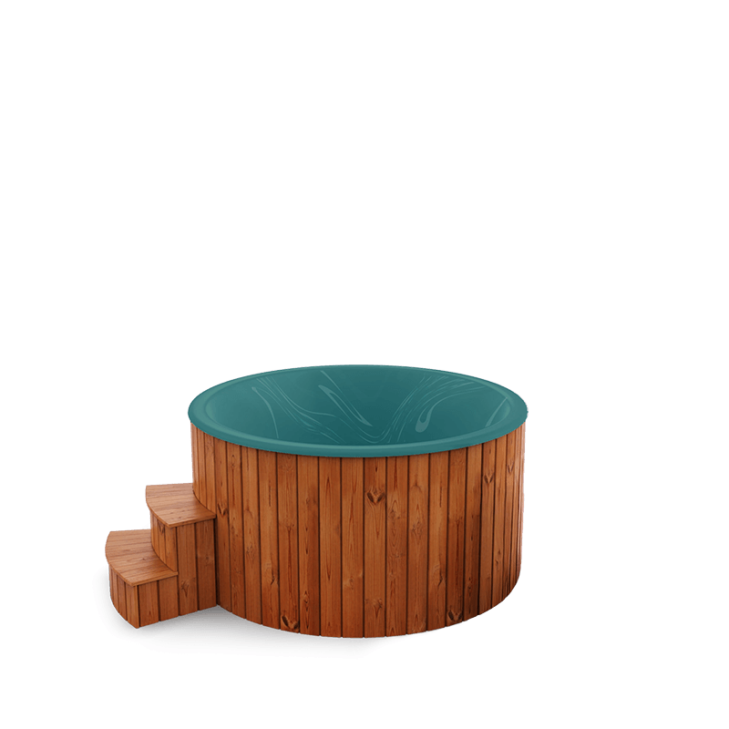 5-6 személyes akril kör dézsa elektromos kazánnal