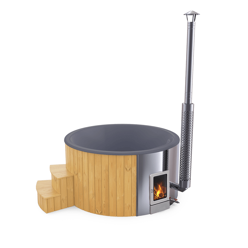 4-5 személyes akril kör dézsa integrált PRO kazánnal