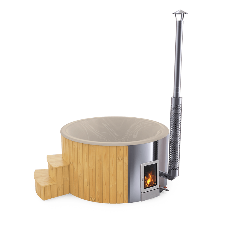 4-5 személyes akril kör dézsa integrált PRO kazánnal