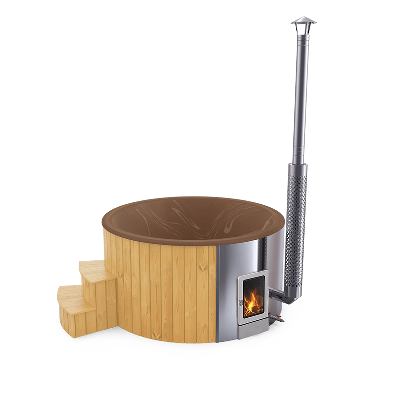 4-5 személyes akril kör dézsa integrált PRO kazánnal