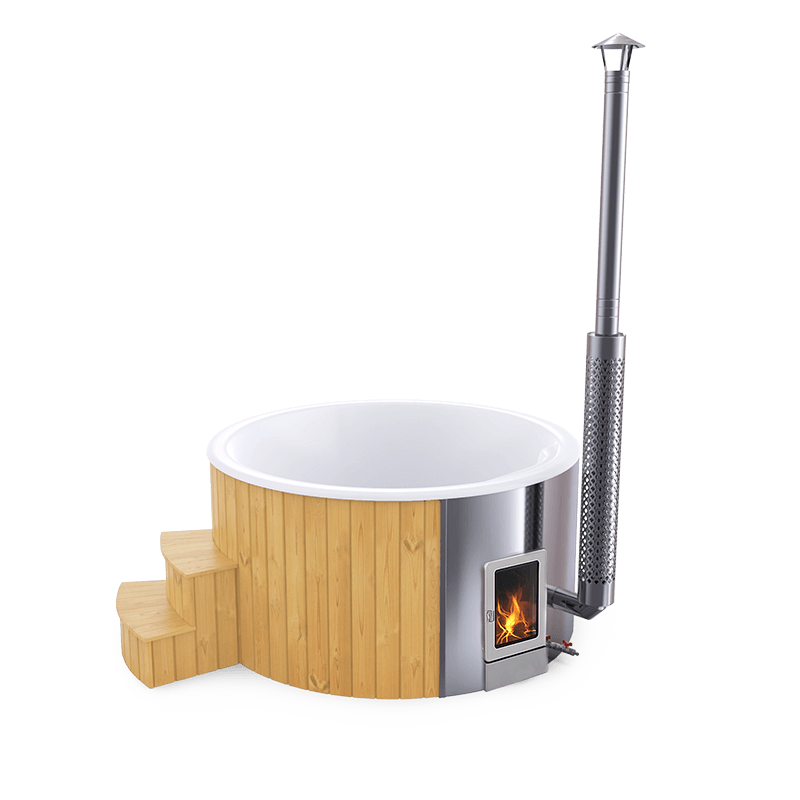 4-5 személyes akril kör dézsa integrált PRO kazánnal