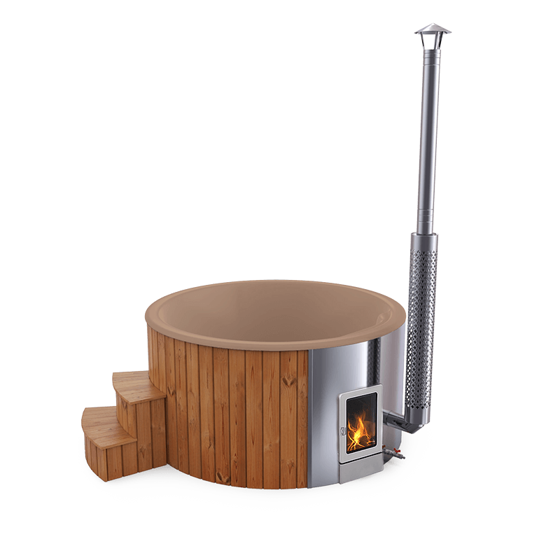 4-5 személyes akril kör dézsa integrált PRO kazánnal