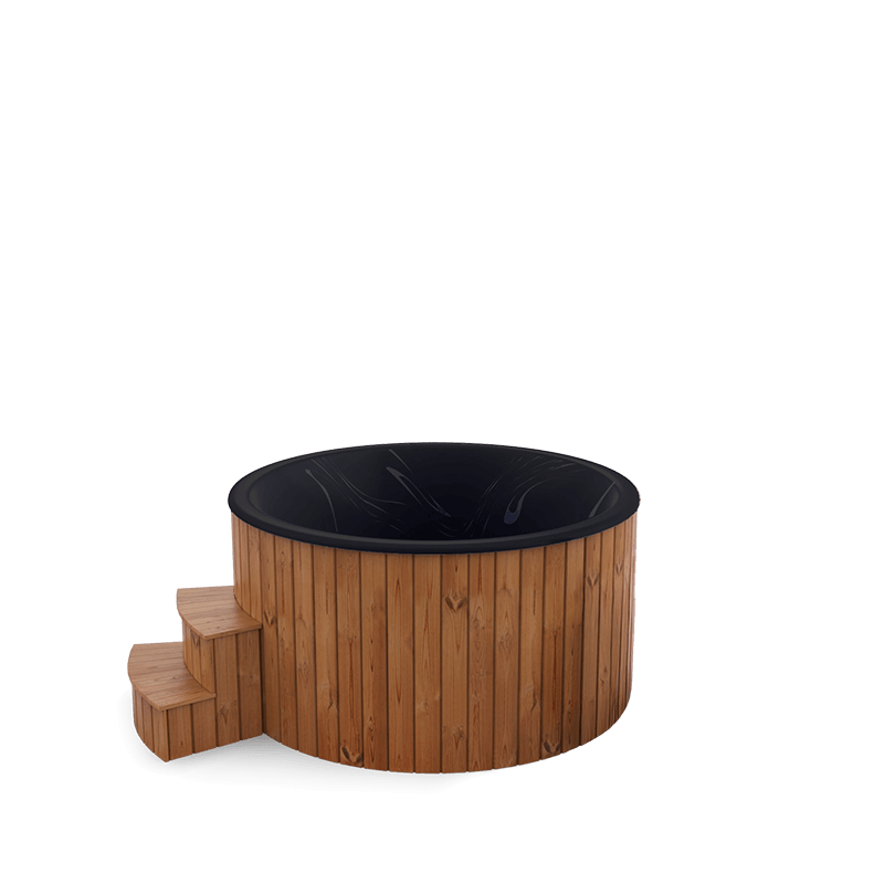 5-6 személyes akril kör dézsa elektromos kazánnal