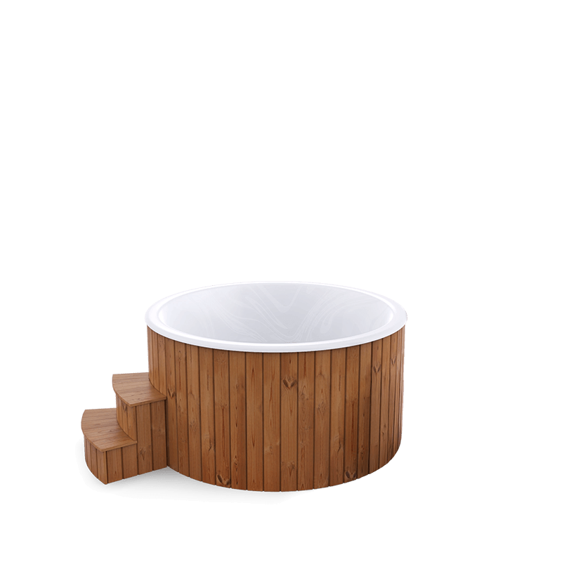 5-6 személyes akril kör dézsa elektromos kazánnal