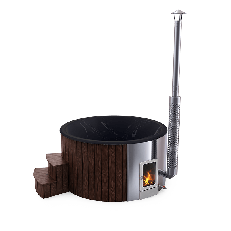 4-5 személyes akril kör dézsa integrált PRO kazánnal