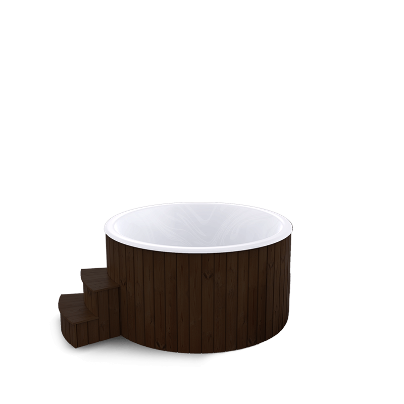 5-6 személyes akril kör dézsa elektromos kazánnal