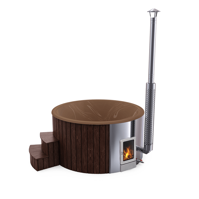 4-5 személyes akril kör dézsa integrált PRO kazánnal