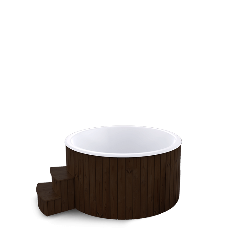 5-6 személyes akril kör dézsa elektromos kazánnal