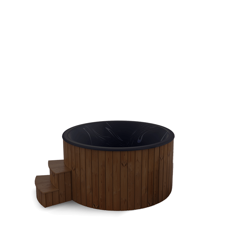 5-6 személyes akril kör dézsa elektromos kazánnal