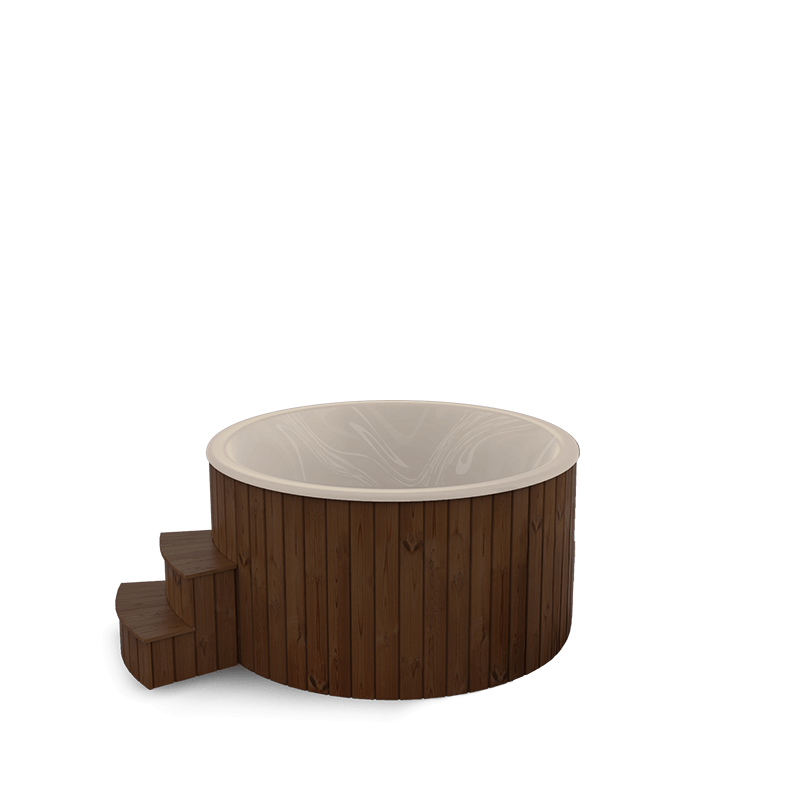 5-6 személyes akril kör dézsa elektromos kazánnal