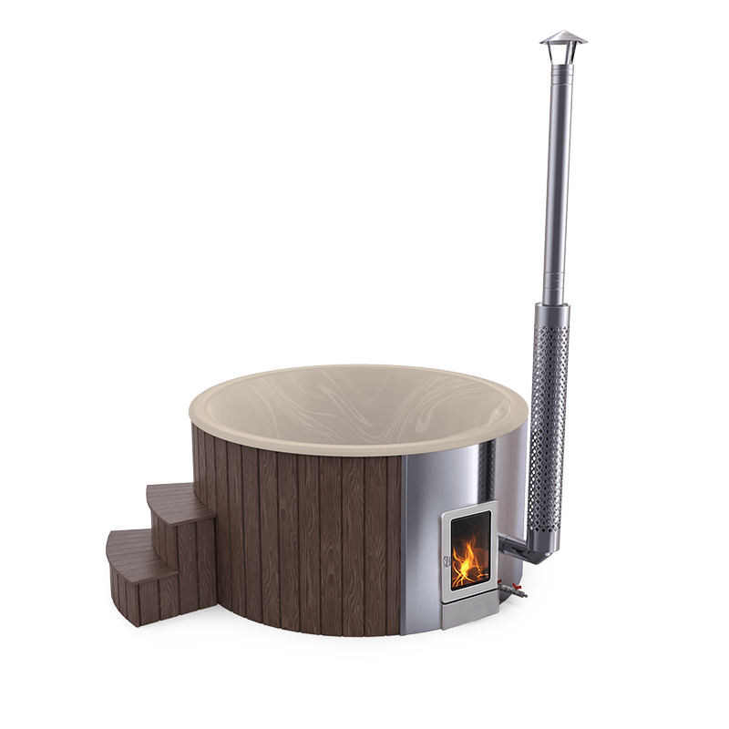 4-5 személyes akril kör dézsa integrált PRO kazánnal