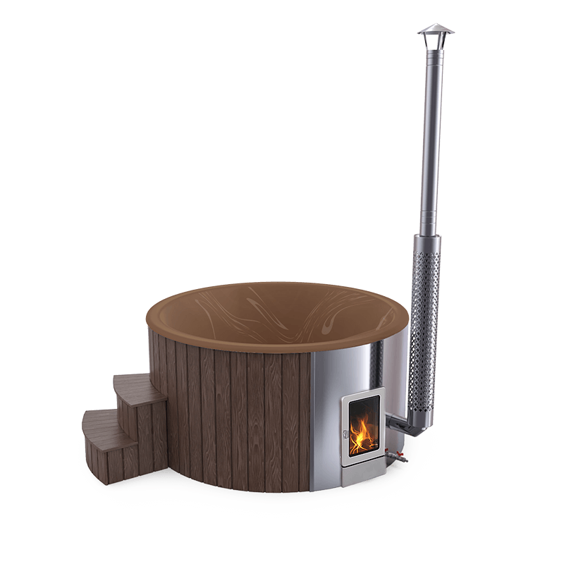 4-5 személyes akril kör dézsa integrált PRO kazánnal