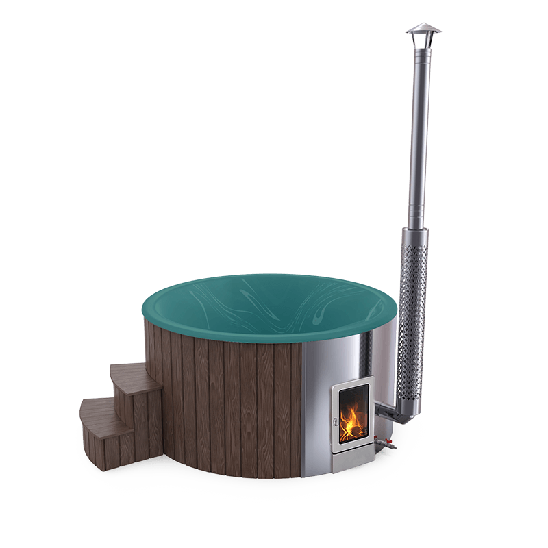 4-5 személyes akril kör dézsa integrált PRO kazánnal