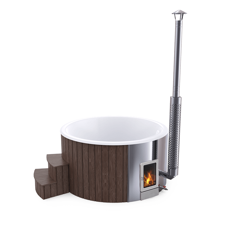 4-5 személyes akril kör dézsa integrált PRO kazánnal